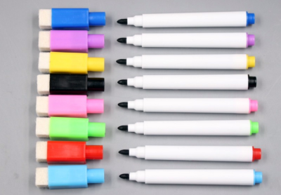 Children's Small Number Water-Based Paint Pen Factory OEM Dry Erase Whiteboard Marker Pen With Eraser