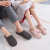 2020 New Bow Plush Slipper Warm Fashion Household Non-Slip Men and Women Indoor Confinement Couple Winter Fashion