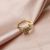 Creative Wish Hot Selling New Style Arrow Ring Cross-Border European and American Diamond Set Love Heart-Shaped Bow and Arrow Open Finger Ring