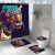 STAR MAT  Animal Series Four-Piece Floor Mat Shower Curtain Waterproof Three-Piece Floor Mat Bathroom Curtain