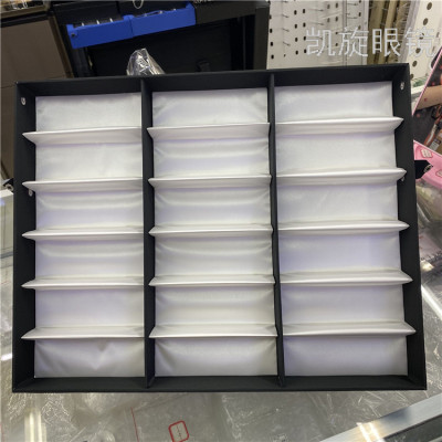 Glasses Stall Shelf Showing Stand Small Desktop 18 Grid Stall Sunglasses Display Props Storage Box Spot