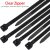 Cable Zipper Tie Heavy-Duty Solid Plastic Wire Tire Black Nylon Tie Winding Indoor and Outdoor UV Protection