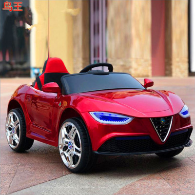 Children's Electric Car Four-Wheel Remote Control Portable Electric Car Double-Drive Children's Car