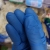 Authentic 3.5G Disposable Blue Nitrile Gloves Oil-Proof Gloves