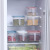 Kitchen Transparent Food Frozen Sealed Jar Storage Jar with Handle Refrigerator Storage Box Drawer-Type Rectangular
