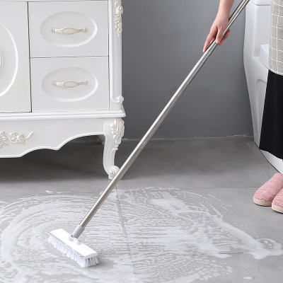 Hard Hair Long Handle Floor Brush Toilet Wash Tile Floor Brush Bathroom Bathroom Gap to Dead Corner Household Cleaning Floor Brush