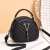 Fall 2020 New Shoulder Bag Fashion All-Match V-Shaped Handbag Diamond Crossbody Bag Soft Leather Small round Bag