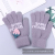 Cartoon Strawberry Cute Ins Girl Heart Touch Screen Wool Knitted Autumn and Winter Riding Warm with Velvet Five Finger Gloves