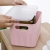 W16-2329 Japanese-Style Linen Pattern Storage Box Plastic Hand-Held Storage Box with Lid School Kindergarten Storage Box