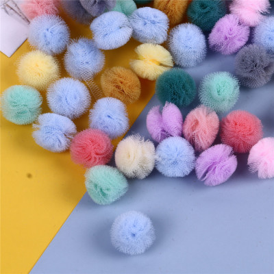 American Tennis Mesh Wool Ball Korean Hairpin Ornament Accessories Clothing Accessories Handmade DIY Wool Ball