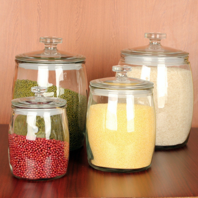 Glass Sealed Storage Jar Cereal Can Rice Jar Pickled Vegetable Storage Jar Wine Fermentation Jar Dried Fruit Jar