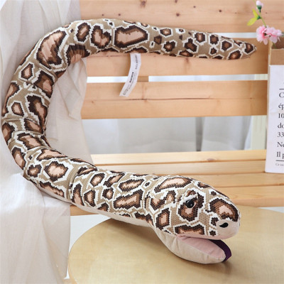 Factory Direct Sales Simulation Python Hand Puppet Comfortable Feel Children's Plush Toys Fake Soft Snake Props Large Doll