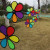 Rainbow Rotating Hot Air Balloon Wind Pinwheel Outdoor Building Kindergarten Christmas Decoration Handmade Children's Toys