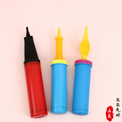 Colorful Color Matching Portable Manual Inflatable Tube Balloon Pump Balloon Accessories Economical Applicable Hand Push Pump