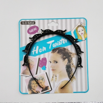 New Instafamous Hairband Double Layer Flow Sea Plate Hair Artifact Hollow Barrettes