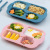 Nordic Kindergarten Cute Baby Eating Bowl Baby Tableware Compartment Tray Rice Spoon Children Animal Currently Available Wholesale