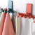 Wall-Mounted Rag Rack Nailless Seamless Stickers Creative Pattern Bathroom Towel Clamp Multi-Purpose Cabinet Silk Scarf Hook