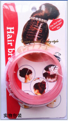 6208 New Japanese and Korean Style Summer Hot Sale Bun Hair Band Spiral Modeling Tools