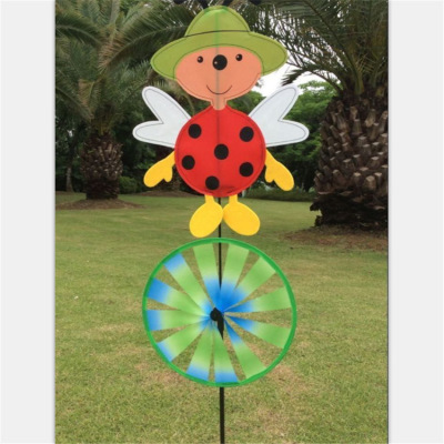 Outdoor Camping Windmill Perceptual Scarecrow Colorful Wheels Windmill Flashing Christmas Bunting Garden Decoration