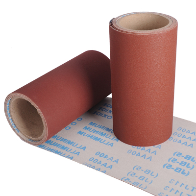 TJ113 emery cloth roll, red sand emery cloth roll, metal polishing, polishing, domestic sales