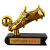 Custom Resin Crafts Football Champion Trophy Gold Boots Shooter Golden Ball Goalkeeper Trophy Bar Club Decoration