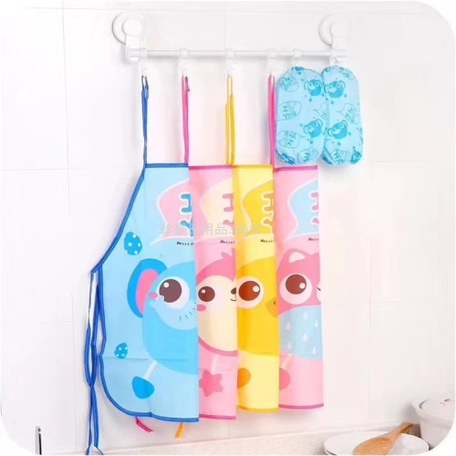 korean cartoon apron baby bib oversve waterproof and oilproof apron kitchen apron