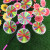 New Color Flower Windmill Seven-Turn Flower Windmill Children's Hand Windmill Outdoor Toys Factory Direct Sales