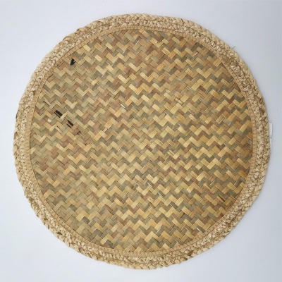 Household Daily Straw Mat Hand-Woven Heat Insulation Scald Preventing Met Coasters Placemat Coaster Sand Pot Mat Factory Outlet