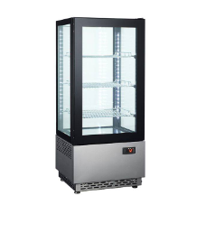 78l beverage display freezer commercial vertical kebabs dessert cake preservation freezer four-sided glass national cup