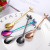 Creative Stainless Steel Coffee Spoon European Leaf Spoon Nordic Simple Stirring Spoon Custom Logo Stainless Steel Small Spoon