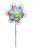 Factory Direct Sales Children's Pinwheel Double-Layer Six-Color Cloth plus Insect Windmill Decoration Garden Windmill Wholesale