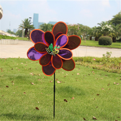 Factory Direct Sales Craft Decoration Gift Windmill Hot Selling Double-Layer Glossy Sequins Just Insects