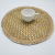 Household Daily Straw Mat Hand-Woven Heat Insulation Scald Preventing Met Coasters Placemat Coaster Sand Pot Mat Factory Outlet