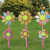 New Six Smiley Windmill Children's Creative Outdoor Traditional Nostalgic Cartoon Toy Windmill Stall Supply Wholesale