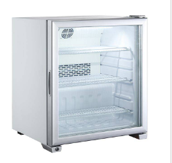 55L/90L Commercial Single Door Glass Desktop Low Temperature Refrigerated Display Cabinet Refrigerator Freezer Ice Cream Cake Shop
