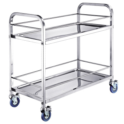 Stainless Steel Rectangular Street Flusher Hotel Trolley Dining Car