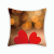 New Valentine's Day Digital Printing Short Plush Pillow Case Sofa Office Chair Cushion Factory Direct Sales