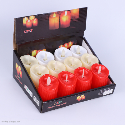 Electric Candle Lamp Environmental Protection and Energy Saving LED Candle Holiday Wedding Lamp Factory Direct Sales