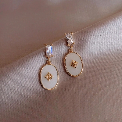 S925 Needles Eight Awn Star Ear Stud 2020 New Ear Stud Ear Pendant French Gong Ting Feng High-Grade Earrings Fashion