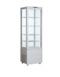 235l air-cooled four-side transparent glass refrigerated display cabinet beverage single-door refrigerated cabinet vertical fresh-keeping cabinet commercial