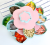 Creative Two-in-One Petal Rotating Candy Box Douyin Online Influencer Same Style Grid Snack Box Dried Fruit Plate Snack Plate