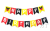 New Cartoon Happy Birthday Lettered Hanging Flag Happy Birthday Fishtail Banner