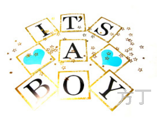 Boys and Girls Hanging Flag  Party Decoration