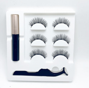 Natural Adsorption Magnet Eyelashes Magnet False Eyelashes Set Magnetic False Eyelash Tweezers