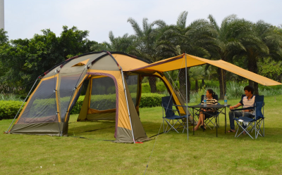 Outdoor Large Water Resistant Tent Tent for 6-8 People Camping Multi-Person Tent