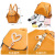 Creative Backpack Women's Daisy Fashion Waterproof Portable Multi-Purpose Travel Bag All-Matching Mini Soft Leather Shoulder Messenger Bag