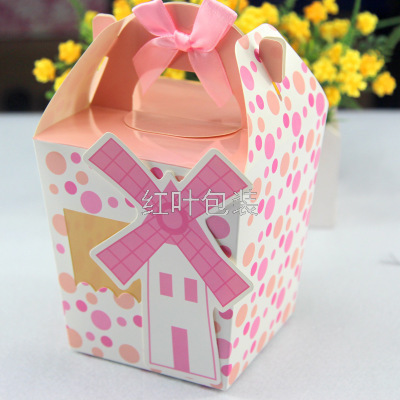 Wholesale Customized European Windmill Candy Chocolate Packaging Gift Box Wedding Candies Box Paper Box