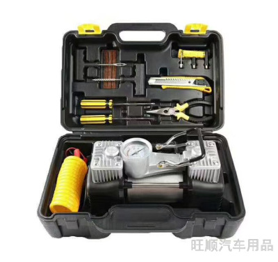 Automobile Air Pump Double Cylinder Tool Set Ws742 Emergency Tools Essential Emergency Products