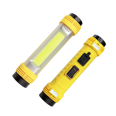 Outdoor Household Energy Storage Battery Mobile Rechargeable Flashlight Alarm Light Call for Help Warning Anti-Theft Glare Camping Light