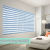 Full Shading Double-Layer Soft Gauze Shutter Bathroom Kitchen Waterproof Oil-Proof Louver Curtain Simple Office Roman Curtains
